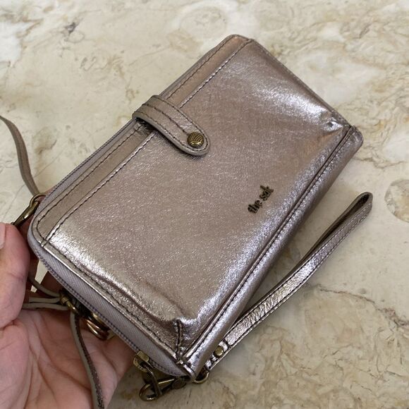 NWOT The Sak Redwood 3-In-1 Leather Phone Wallet Crossbody Clutch Purse - Picture 3 of 13